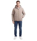 Beige Logo Hood Jacket 1