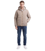 Beige Logo Hood Jacket 1