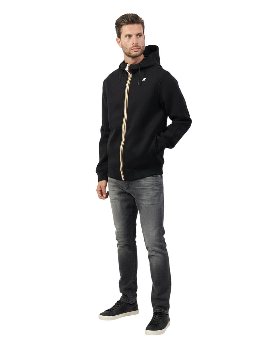 Black Zip Up Logo Hoodie 2