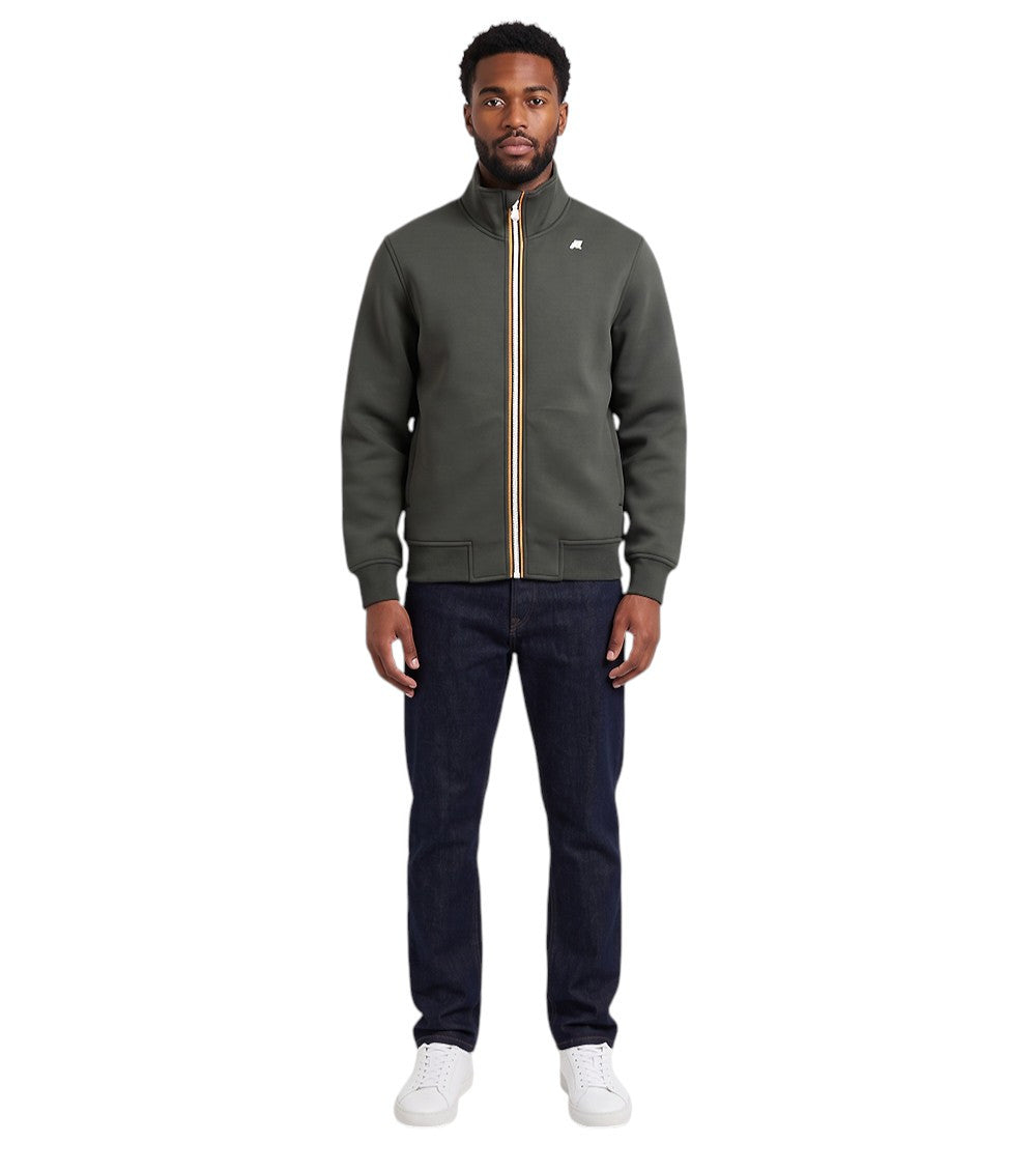 Green Mock Collar Sweatshirt 1