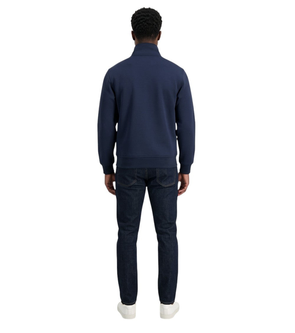 Blue Mock Collar Sweatshirt 2