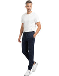 Blue Drawstring Joggers 1