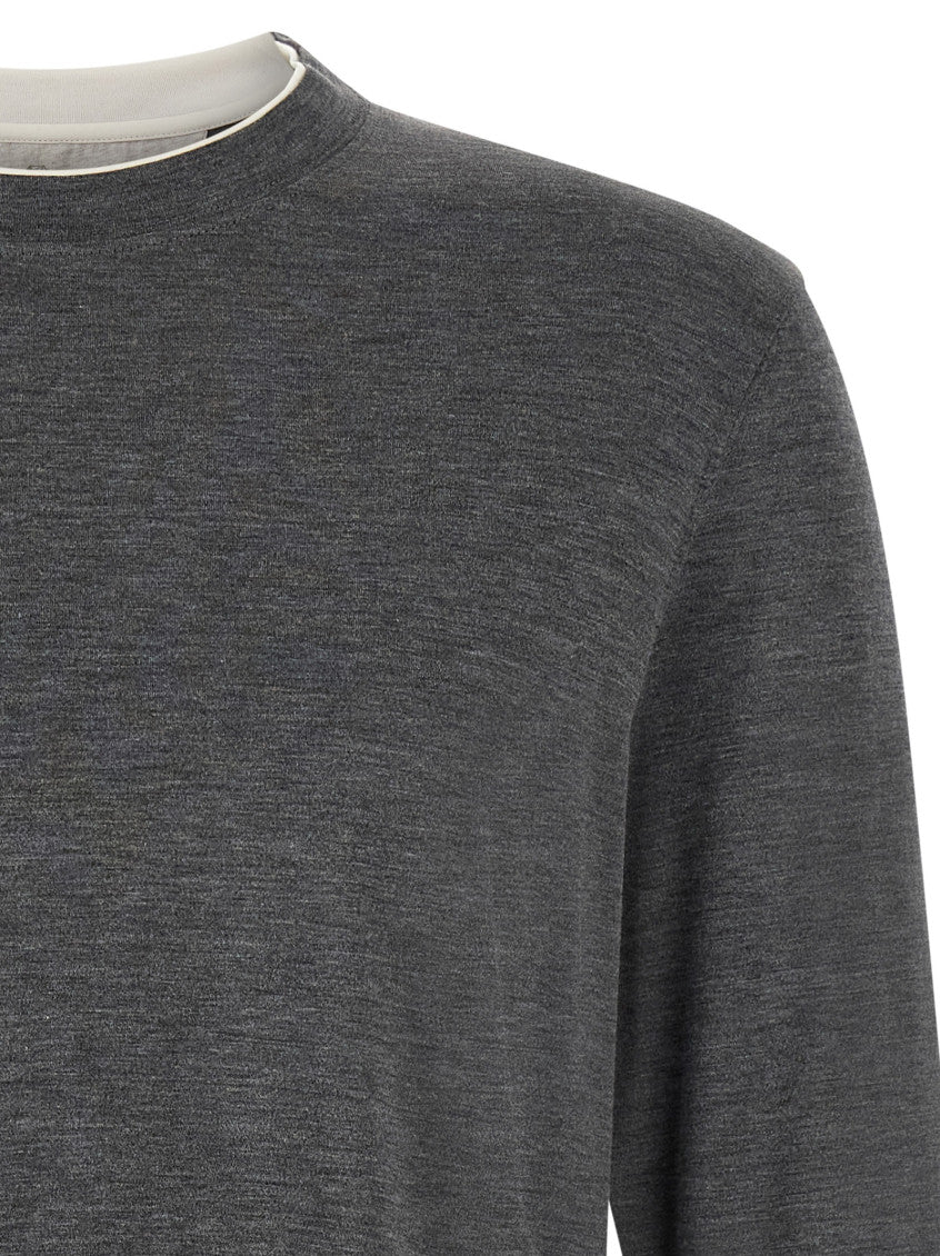 Grey Crew Neck T-Shirt 3
