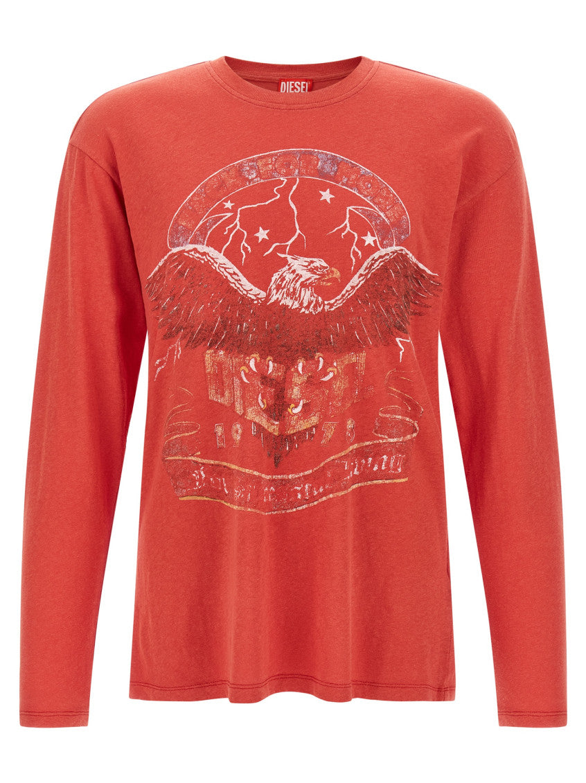 Red Crew Neck T-Shirt 1