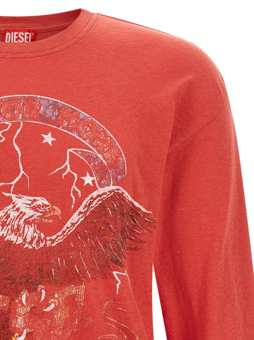 Red Crew Neck T-Shirt 3