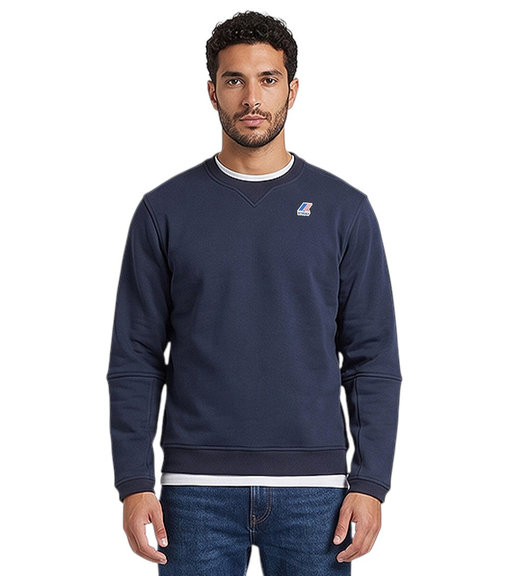 Blue Crew Neck Sweatshirt 1