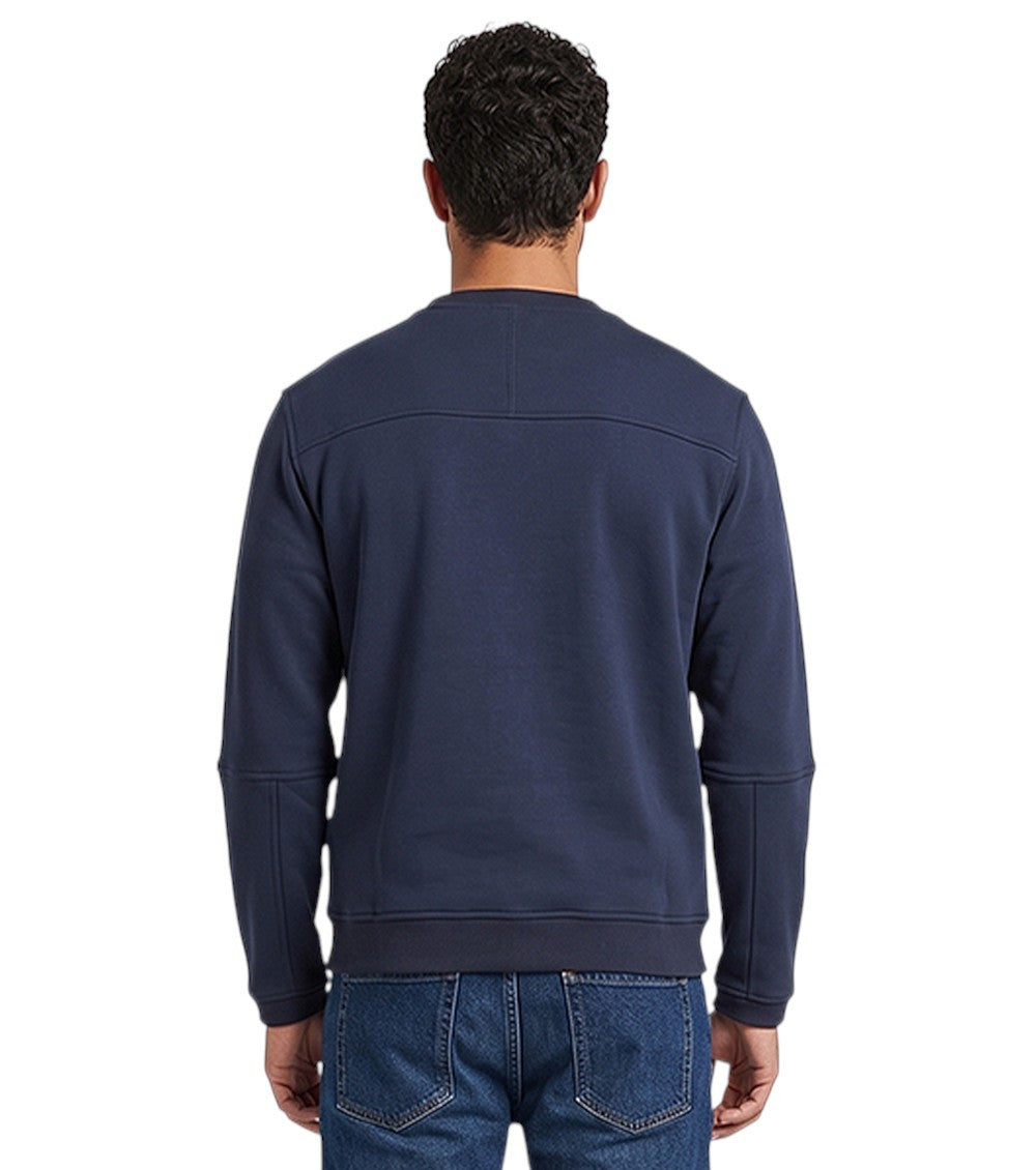 Blue Crew Neck Sweatshirt 2