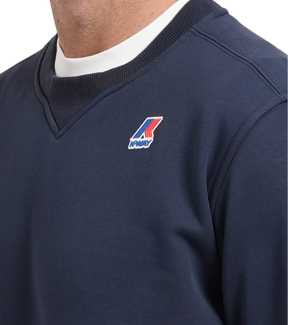 Blue Crew Neck Sweatshirt 3