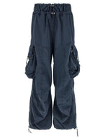 Dark Blue Oversized Cargos Pants 1