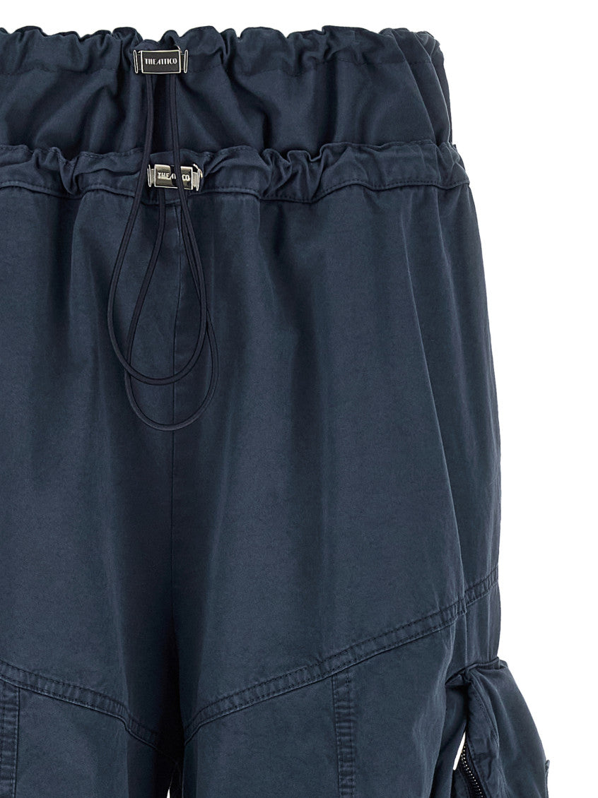 Dark Blue Oversized Cargos Pants 3