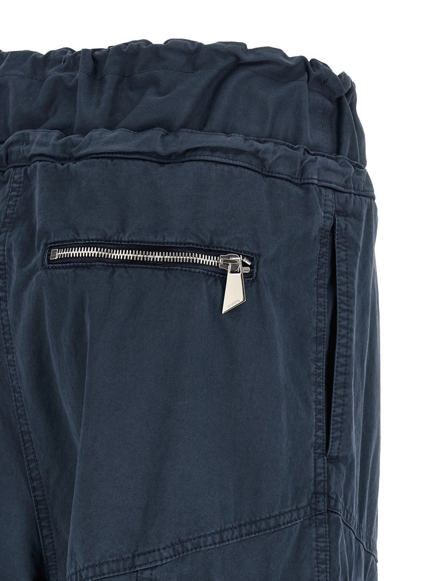Dark Blue Oversized Cargos Pants 4