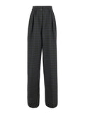 Gray Relaxed Pleated Pants 1