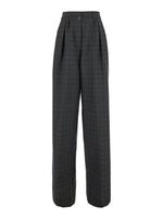 Gray Relaxed Pleated Pants 1