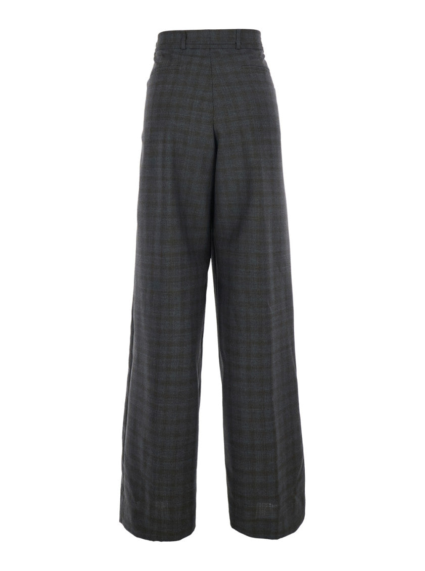 Gray Relaxed Pleated Pants 2
