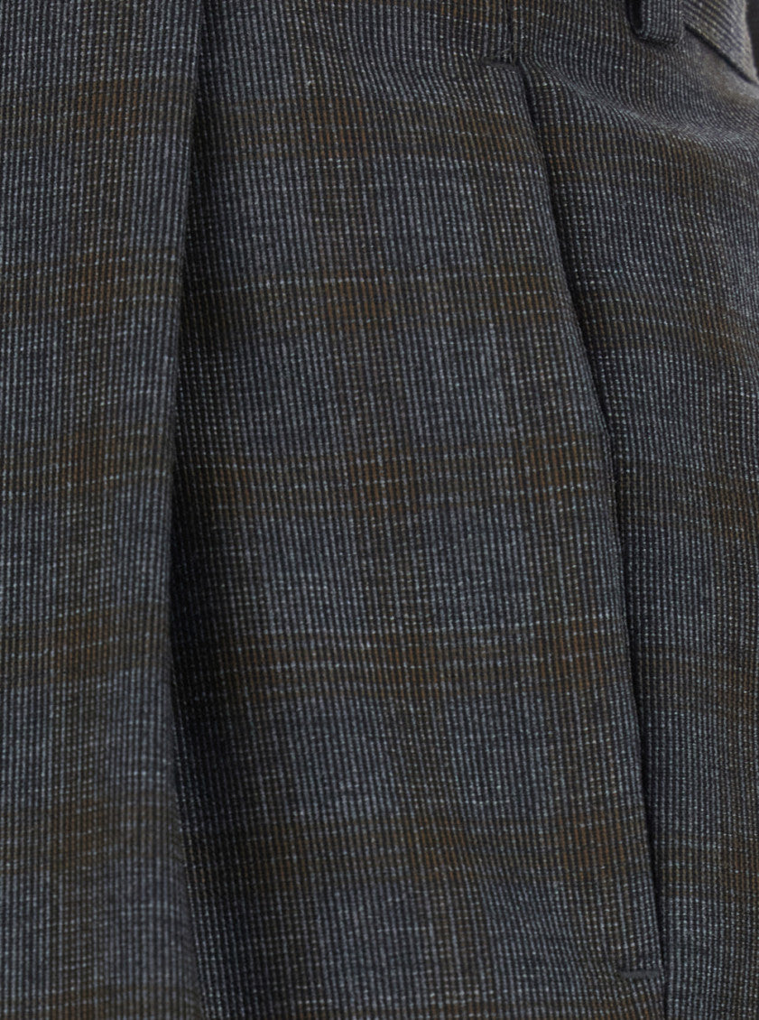 Gray Relaxed Pleated Pants 3