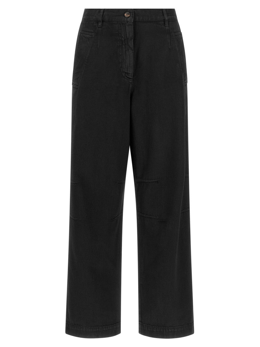Black Loose Pleated Pants 1