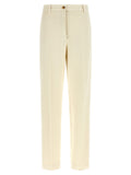 Beige Tapered Flat Front Pant 1