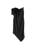 Black One Shoulder Maxi Dress 1