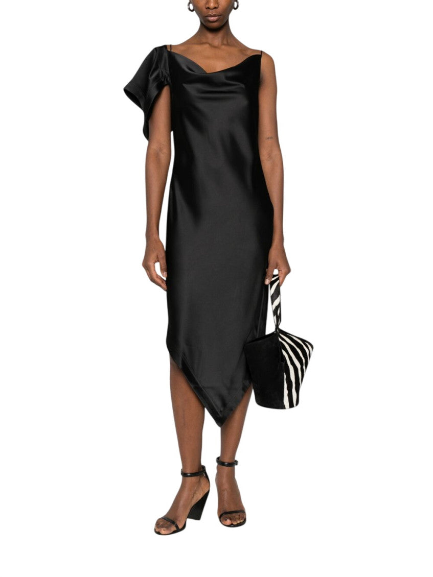 Black One Shoulder Maxi Dress 2