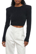 Black Round Neck Sweater 1