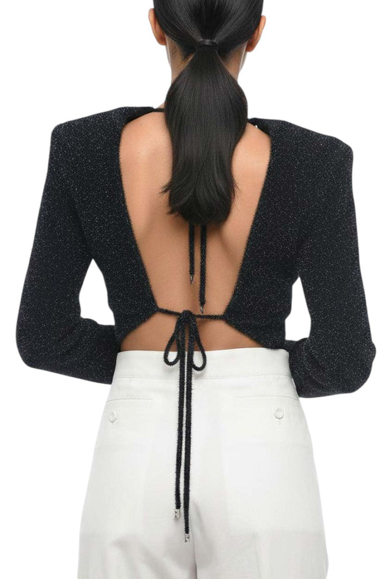 Black Round Neck Sweater 2