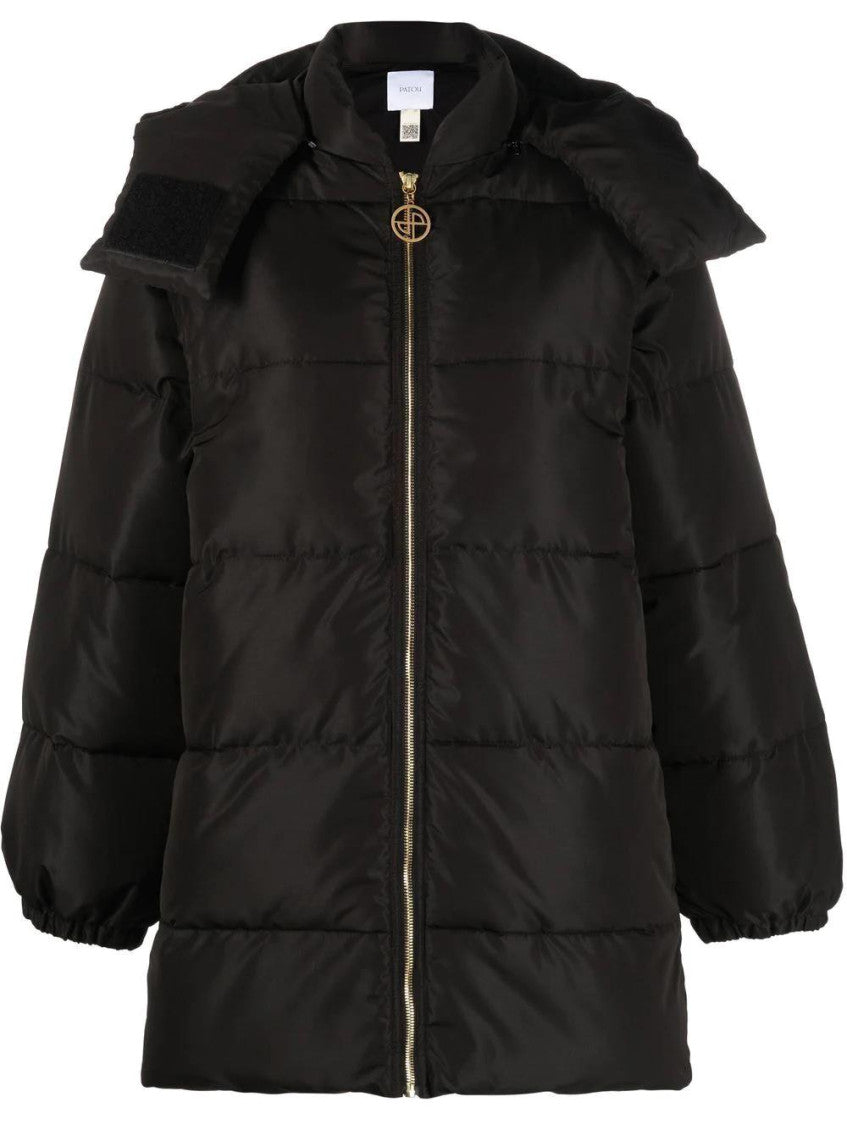 Black Quilted Hood Jacket 1