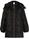 Black Quilted Hood Jacket 1