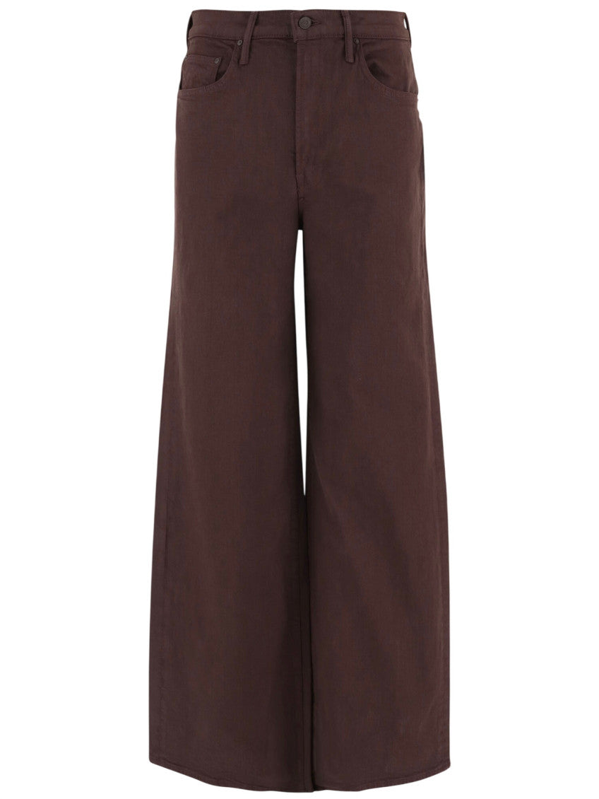 Brown Flared High Rise Jeans 1