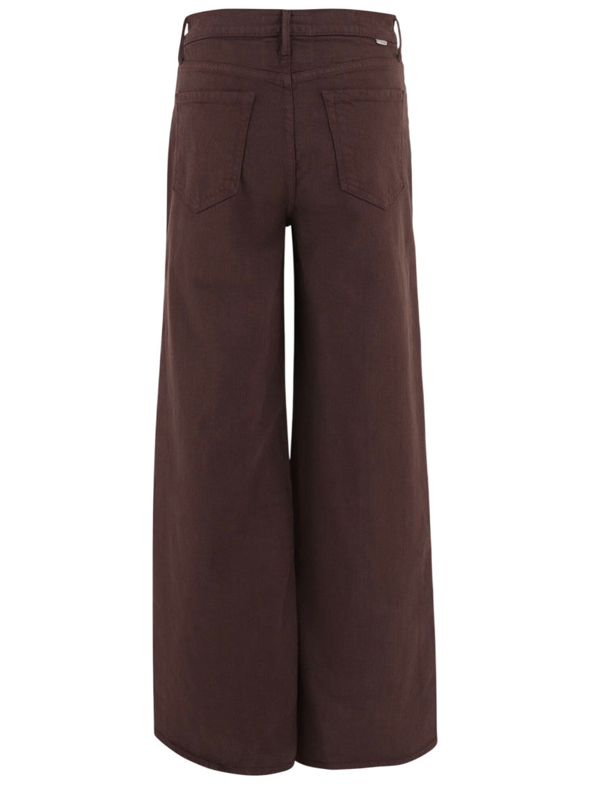 Brown Flared High Rise Jeans 2