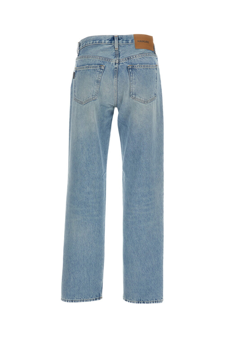 Sky Blue Straight Mid Rise Jeans 2