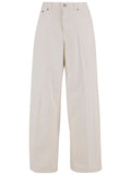 White Relaxed High Rise Jeans 1