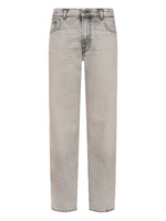 Light Grey Straight Mid Rise Jeans 1