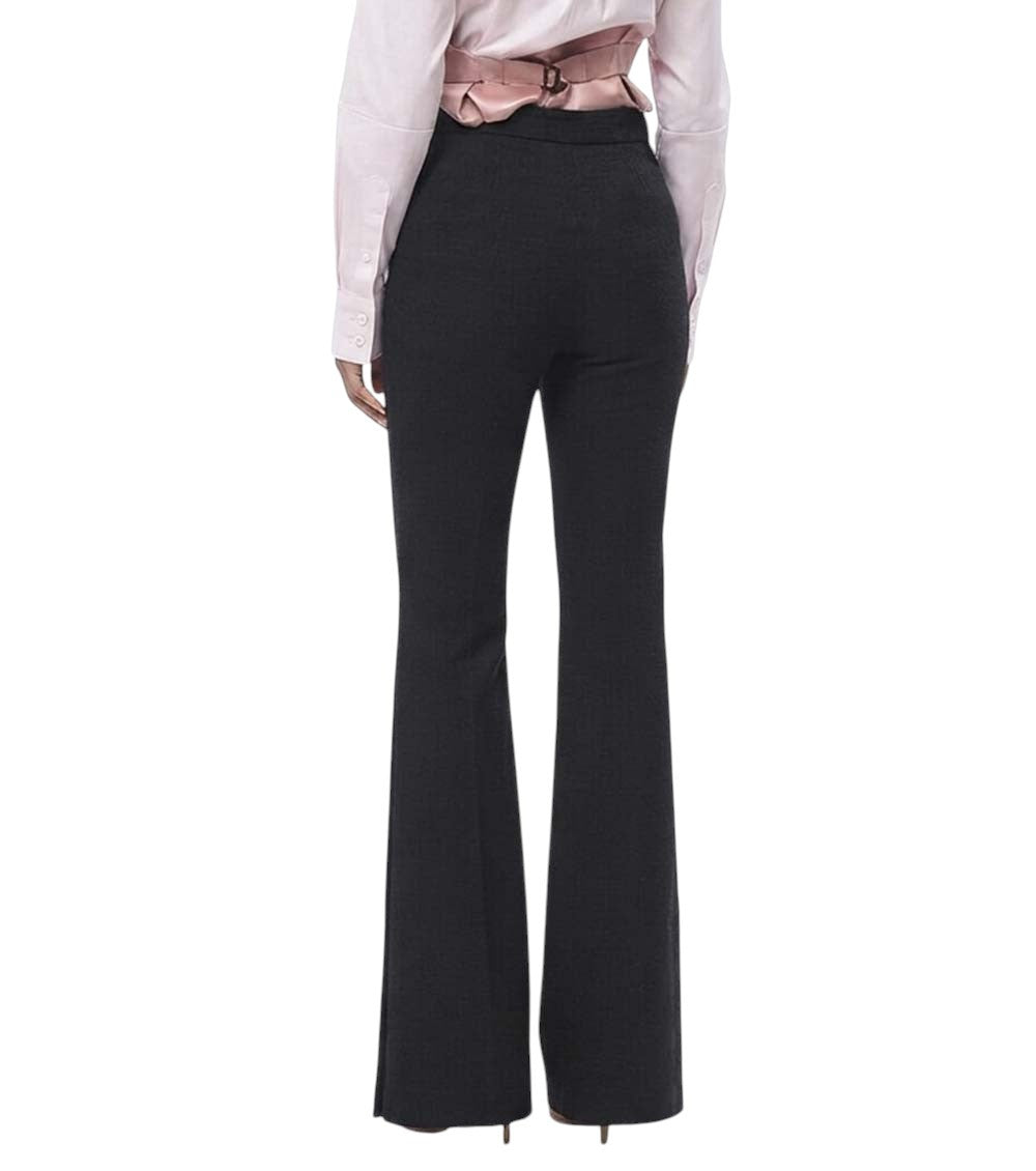 Black Bootcut Flat Front Pants 2