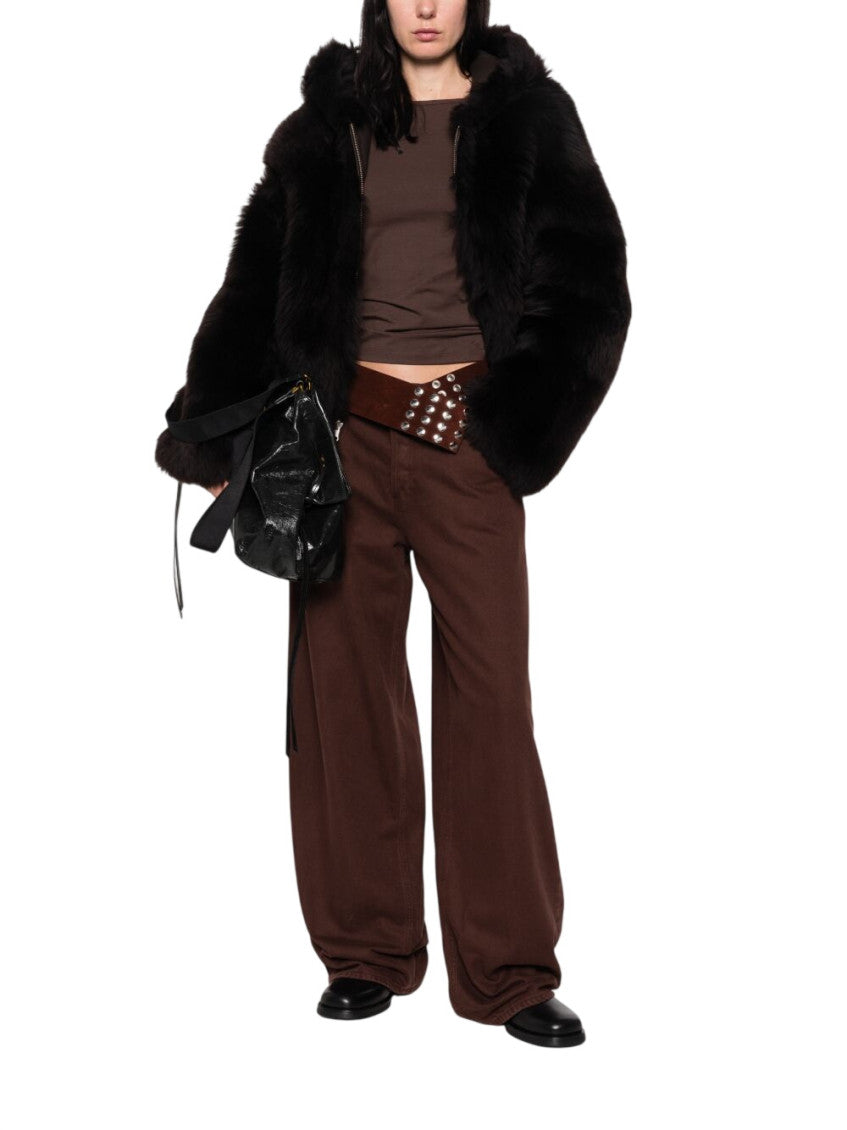 Brown Loose High Rise Jeans 2
