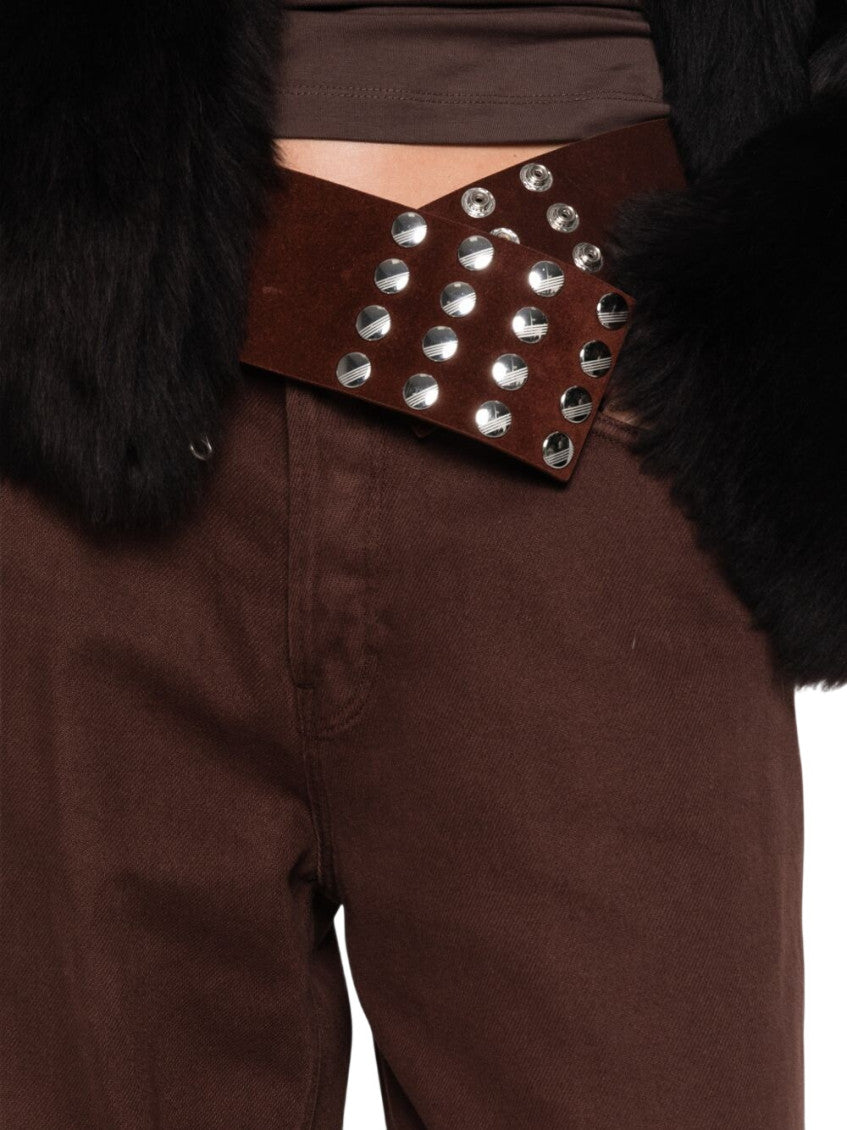 Brown Loose High Rise Jeans 3