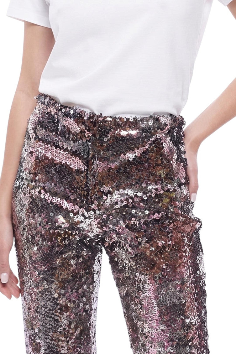 Purple Skinny Flat Front Pants 3