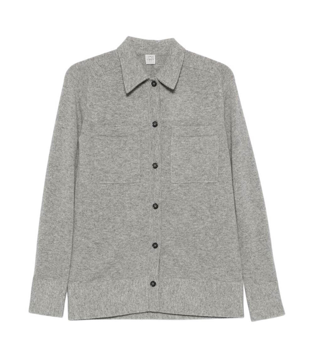 Grey Regular Solid Shirt 1