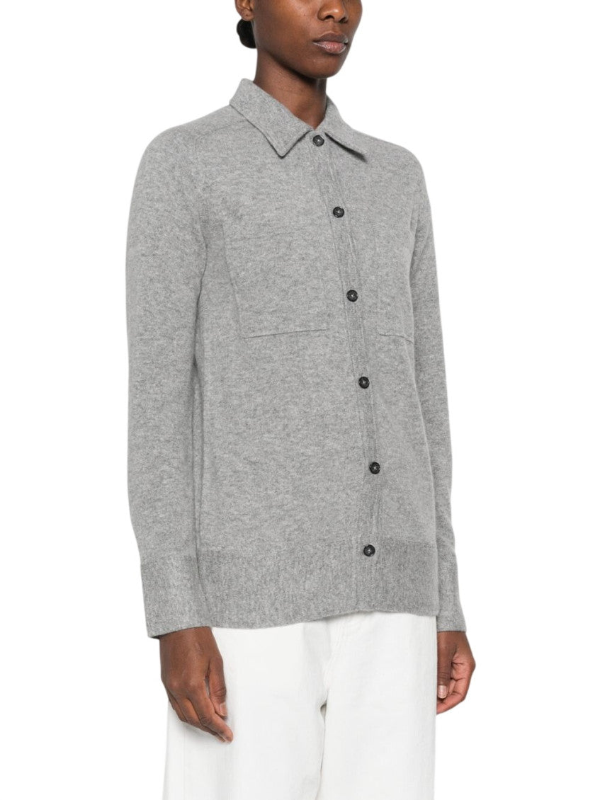 Grey Regular Solid Shirt 5