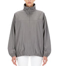 Grey Mock Collar Jacket 1