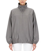 Grey Mock Collar Jacket 1