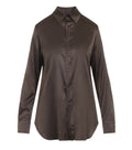 Dark Brown Regular Solid Shirt 1