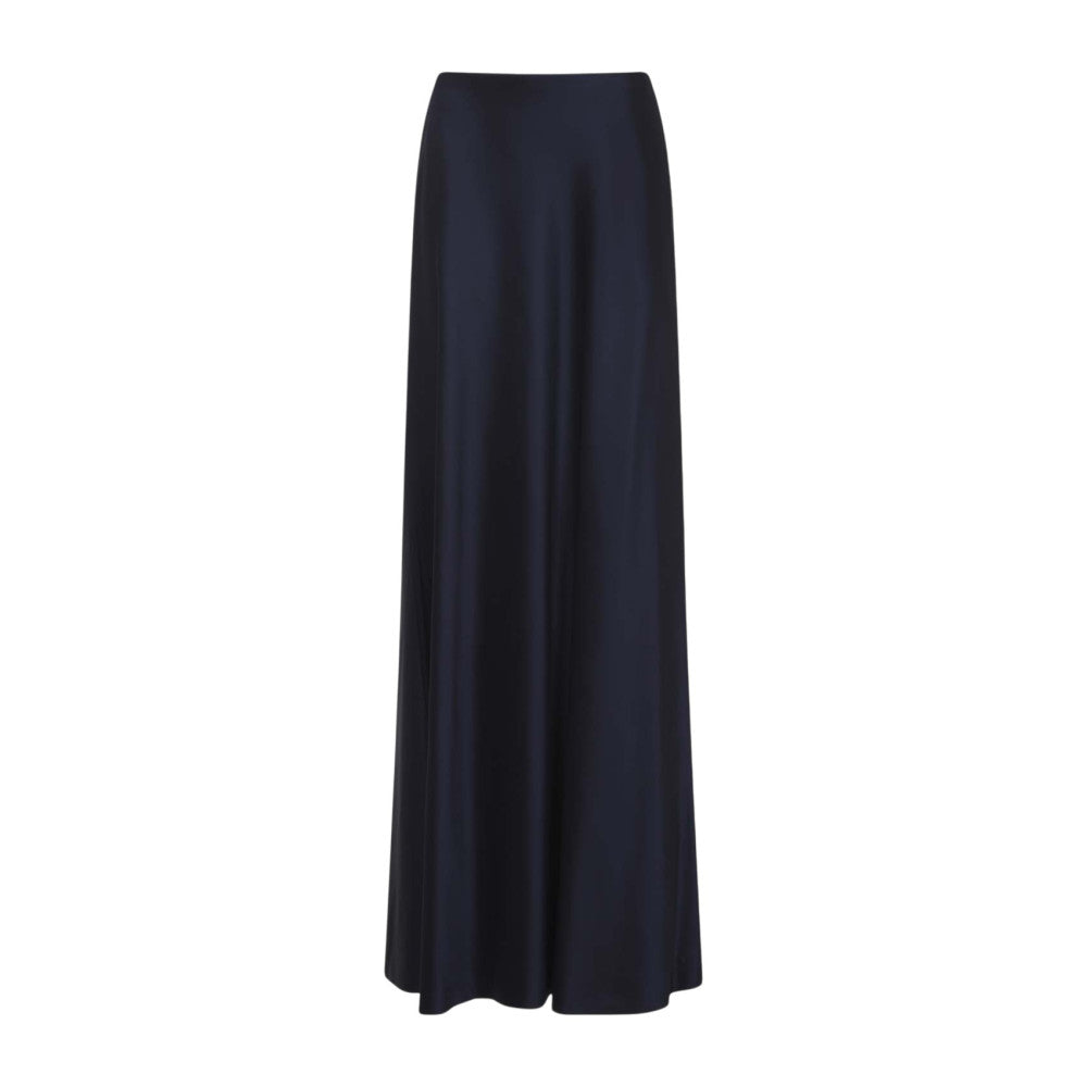 Navy Solid Ankle Length Skirt 1