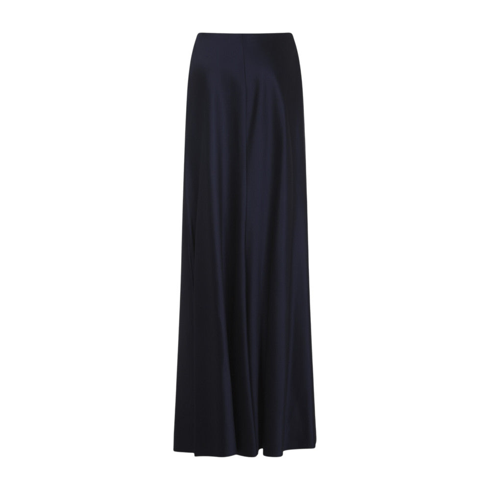 Navy Solid Ankle Length Skirt 2