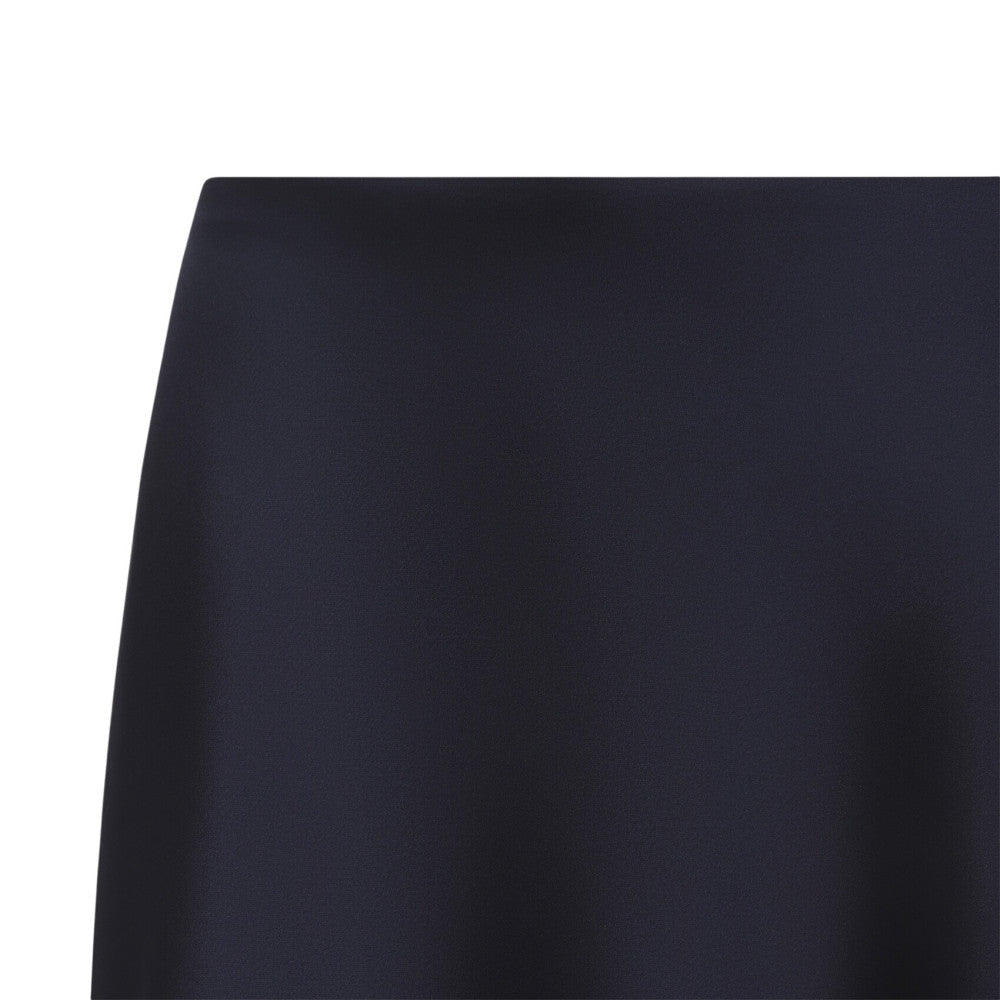 Navy Solid Ankle Length Skirt 5