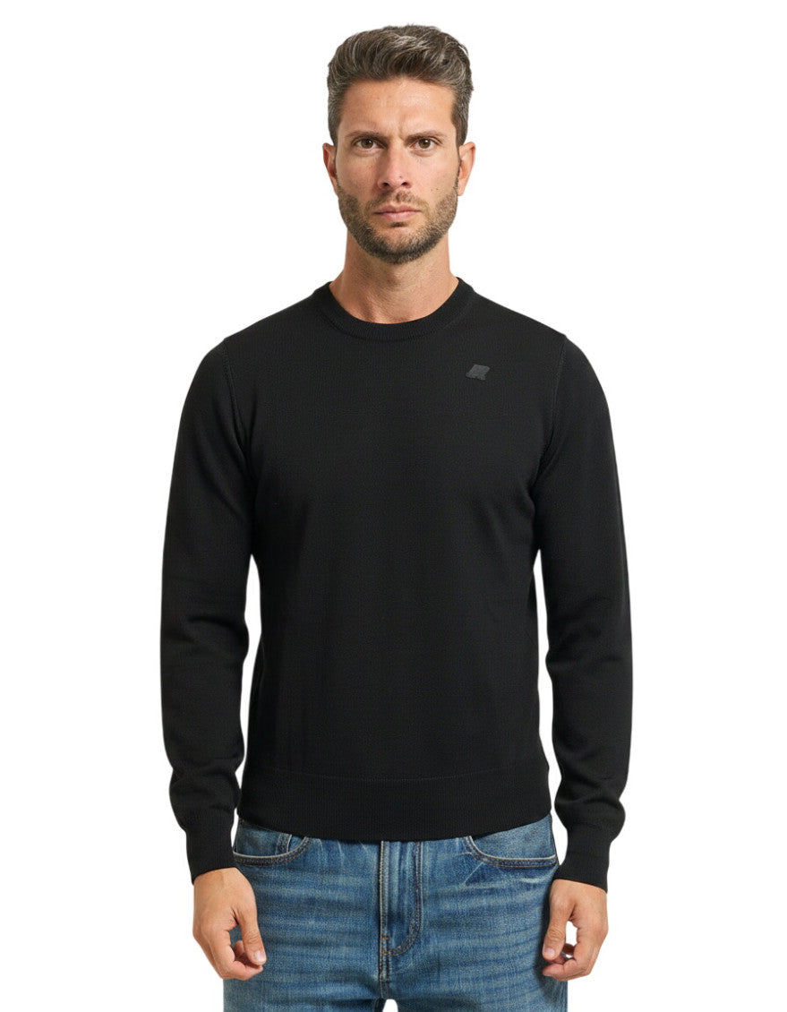 Black Crew Neck Sweater 1