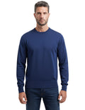 Navy Blue Crew Neck Sweater 1