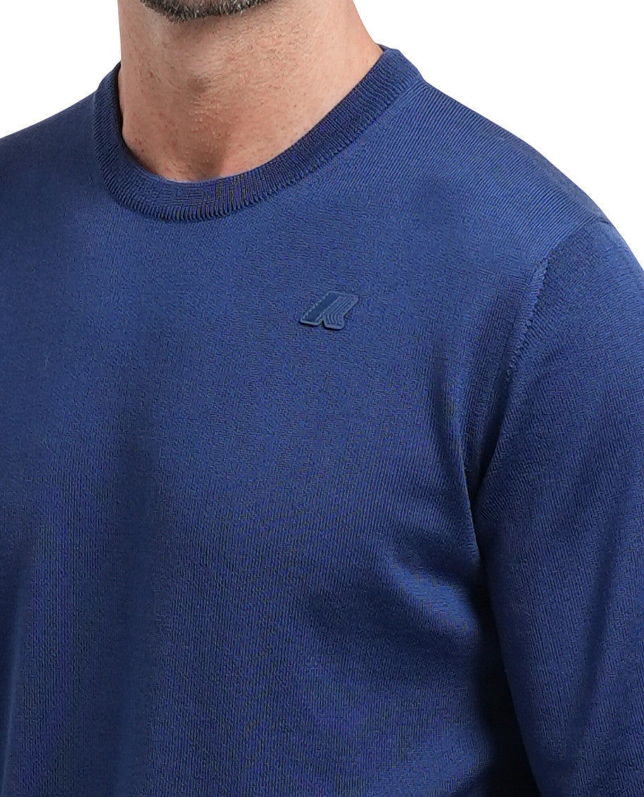 Navy Blue Crew Neck Sweater 4