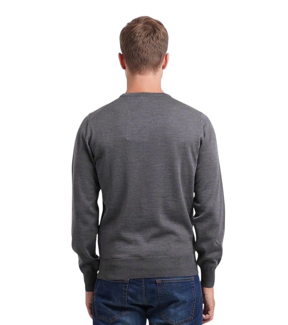 Grey Crew Neck Sweater 2