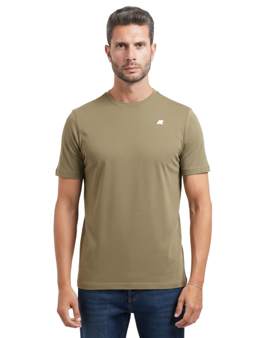 Olive Crew Neck T-Shirt 1