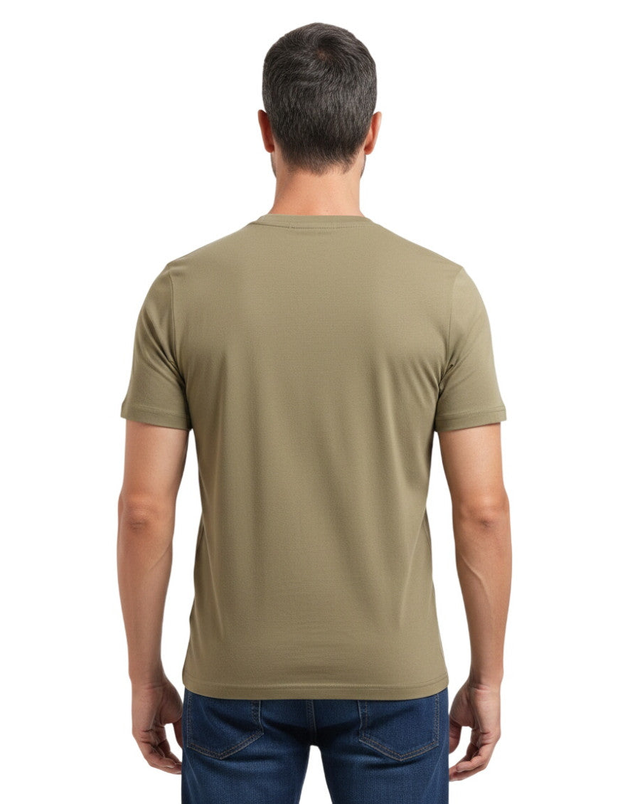 Olive Crew Neck T-Shirt 2